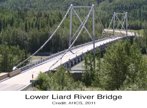 Liard River Bridge – Cable Tension Force Testing – Alaska Highway, BC.